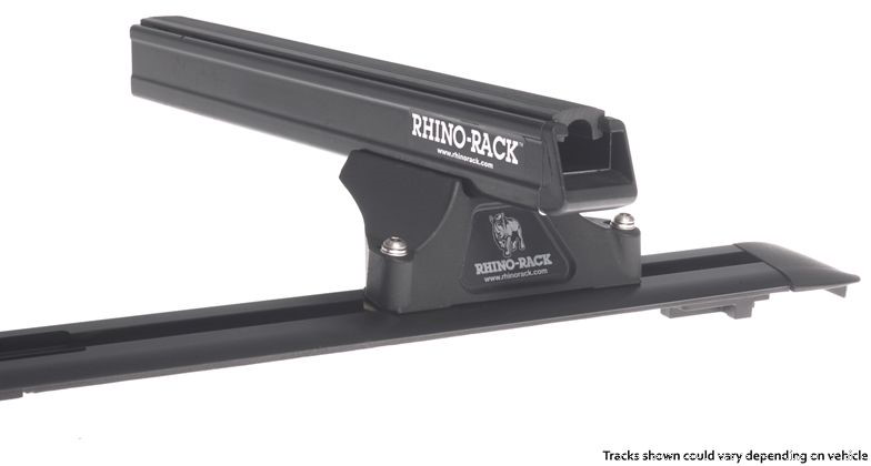 Rhino Rack Heavy Duty Querträger 1'250 mm, (2) Nissan D22 Doppelkabine, inkl. Schienen und RLTP