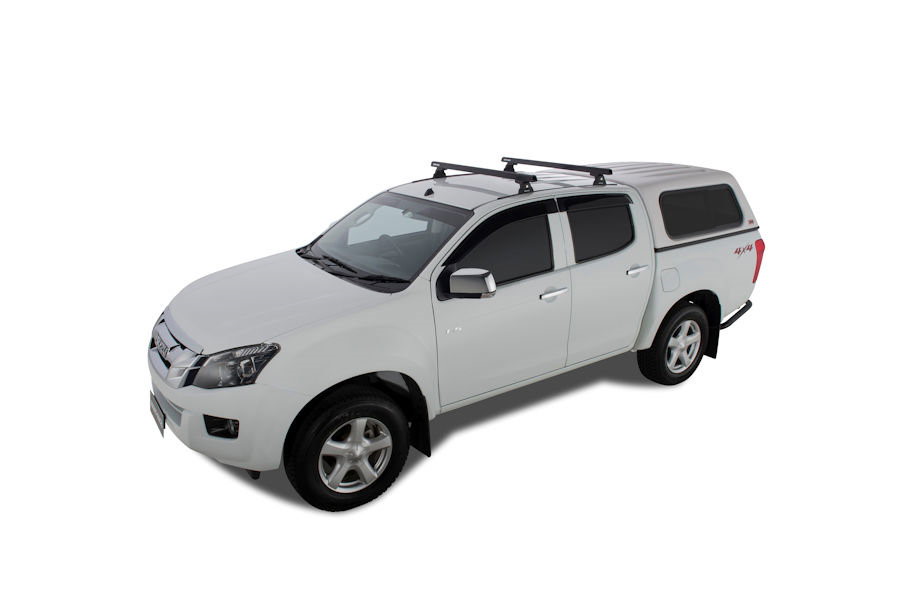 Rhino Rack Heavy Duty Querträger 1'250 mm, Schienen, Isuzu D-Max 2012 bis 12/2020, Doppelkabine