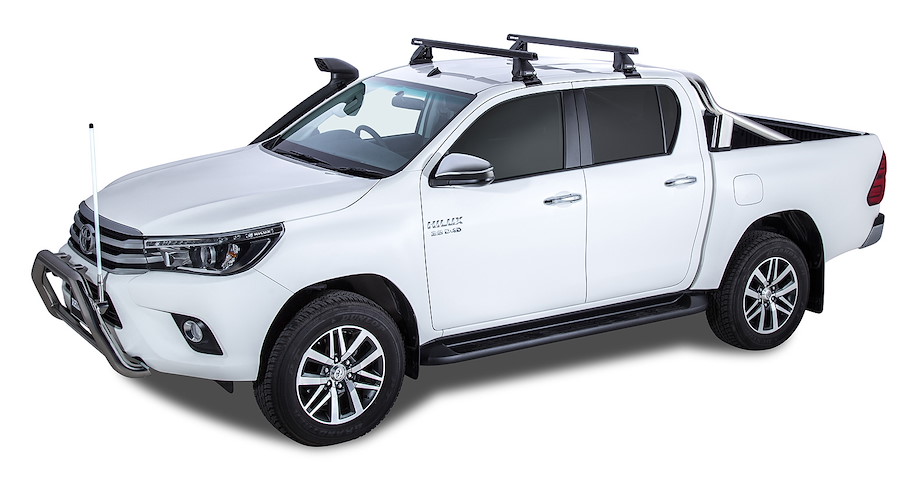 Rhino Rack 2500 Heavy Duty Querträger (2) Toyota Hilux Double 07/16-, 1'250 mm, Klemmsystem