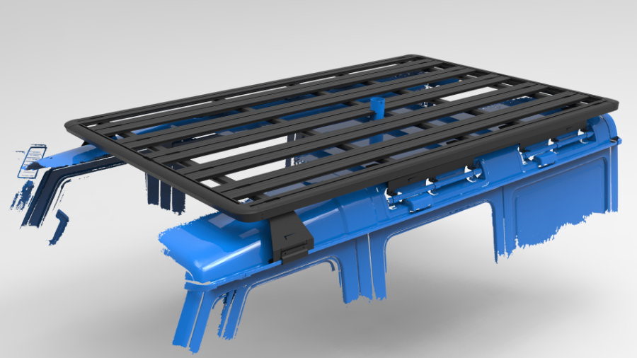 Rhino Rack Pioneer 6 Plattform Ineos Grenadier 2'700 × 1'472 mm inkl. Backbone