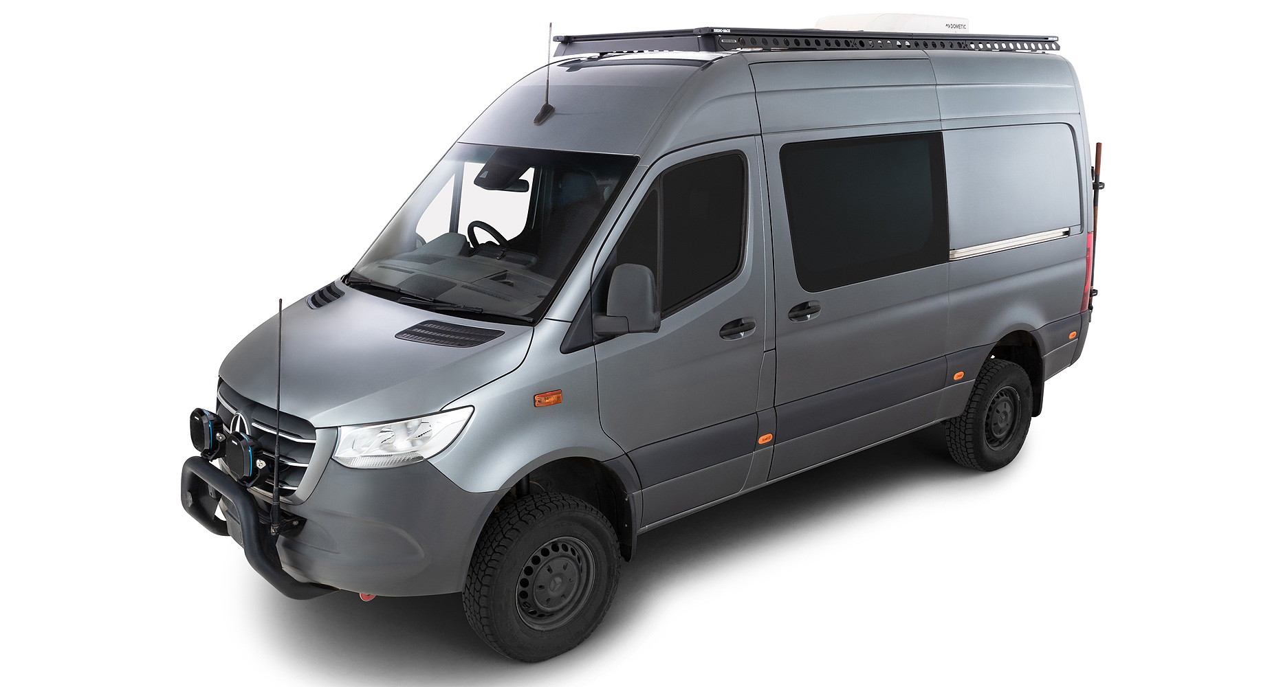 Mercedes Sprinter 4x4 mit Rhino Rack Dachträger
