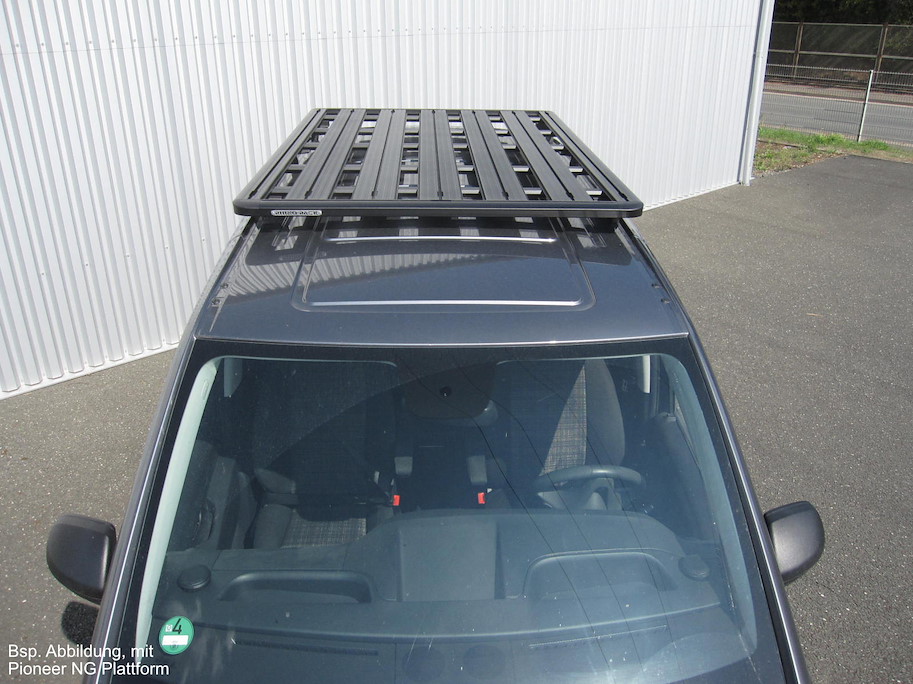 Rhino Rack Pioneer 6 Plattform 2'100 × 1'430 mm Mercedes Vito kurz (4'895 mm), mit RLT600