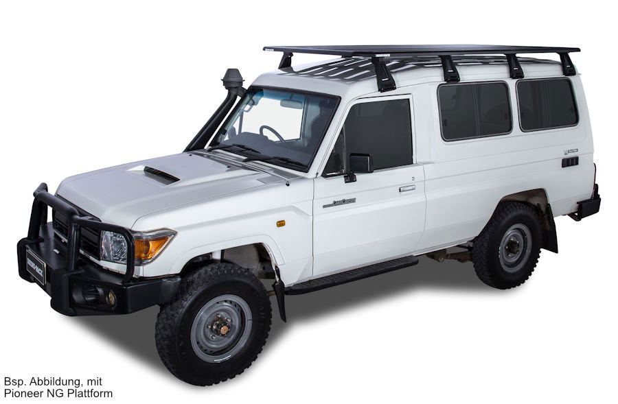 Rhino Rack Pioneer 6 Plattform 2'700 × 1'472 mm Toyota HZJ78, inkl. 4 Fusssätze