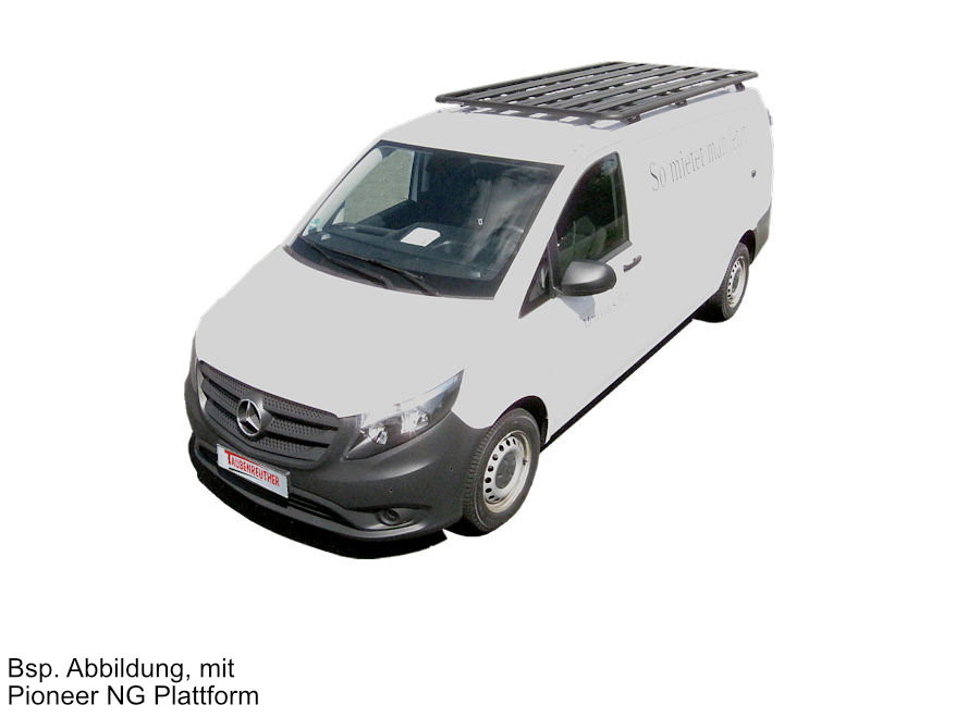 Rhino Rack Pioneer 6 Plattform 2'700 × 1'472 mm Mercedes Vito, extra lange Karosserie