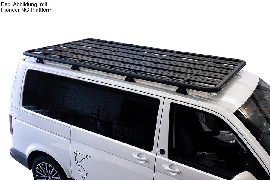 Rhino Rack Pioneer 6 Plattform 2'700 × 1'472 mm Volkswagen Bus T5/T6, inkl. RLT600, für Fixpunkte
