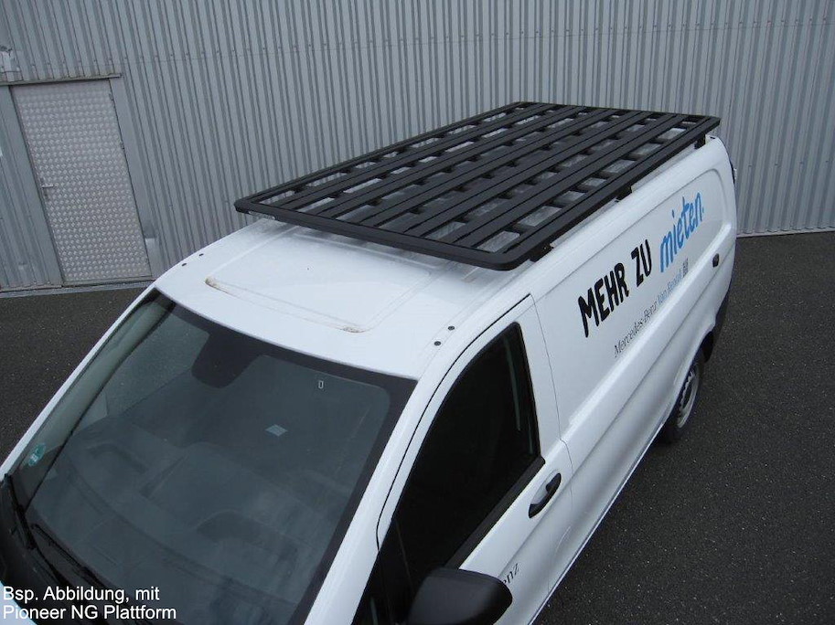 Rhino Rack Pioneer 6 Plattform 2'700 × 1'472 mm Mercedes Vito extralang (5'370 mm), mit RLT600