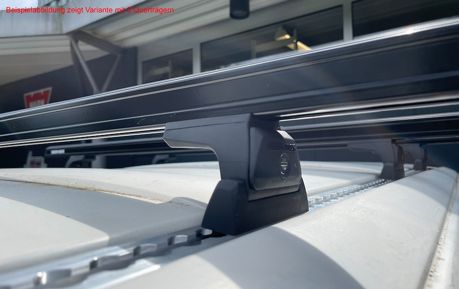 Rhino Rack Heavy Duty Querträger 1'500 mm, (2) Volkswagen T4, inkl. RLT600 und Airline Schienen