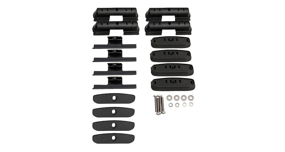 Rhino Rack Basiskit (4 Stk.) Isuzu D-Max ab 2020, Doppelkabine, geschlossene Reling