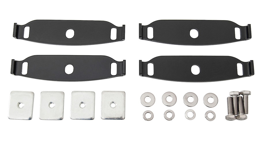 Rhino Rack Basiskit (4 Stk.) Land Rover Discovery III + IV mit Reling