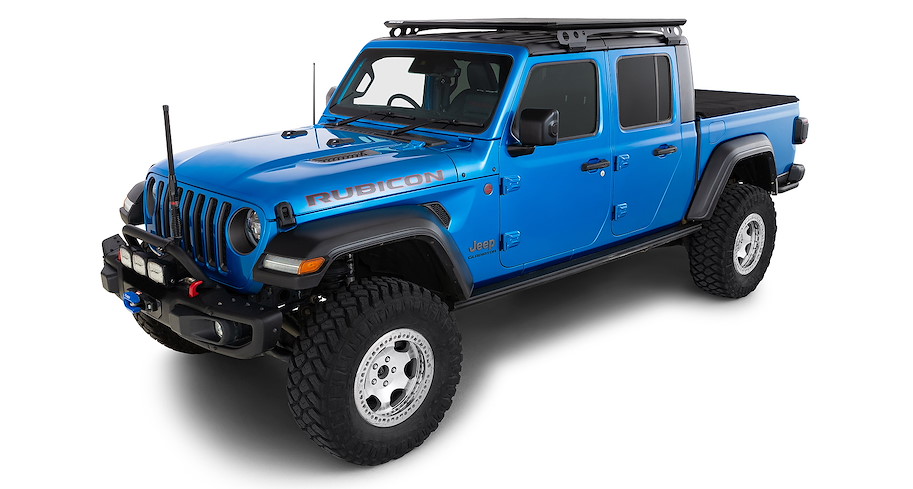 Rhino Rack PioneerLT Plattform 1'453 × 1'493 mm Backbone, Jeep Wrangler JK und JL, Jeep Gladiator JT
