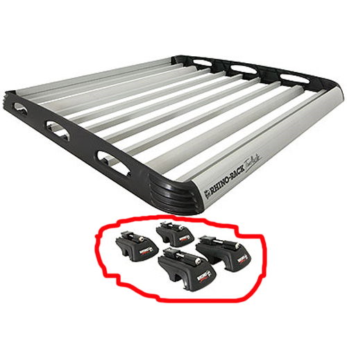 Rhino Rack Füsse (4Stk) SLKSXB für originale Dachreling, für Aero-Querträger