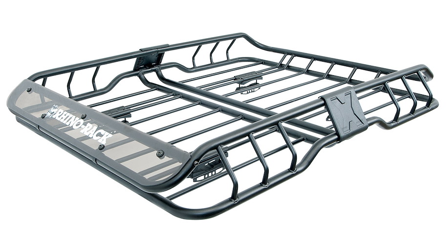 Rhino Rack XTray Stahl-Gepäckkorb "S" mit Gitter, schwarz