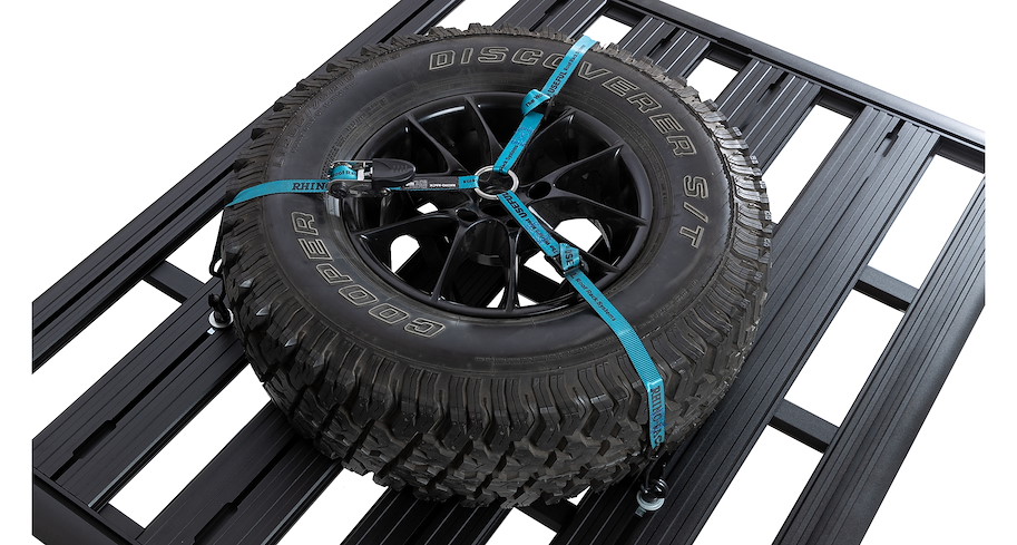 Rhino Rack Reserverad Y-Spanngurt für Pioneer, mit Zwifloc und Augenschrauben