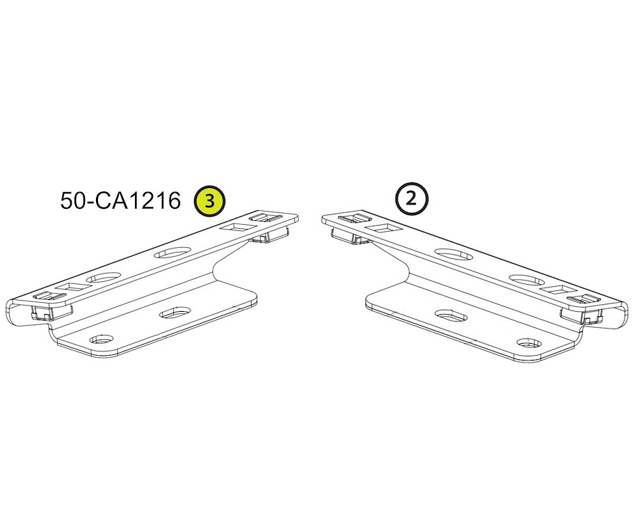 Rhino Rack Montagepunkt B für Ford Transit Fusskit 50-11RLTpftc (1 Stk.)