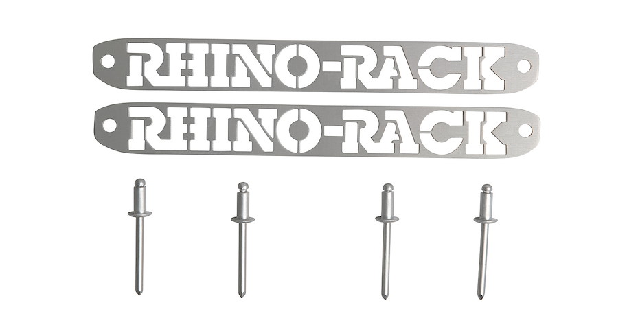 Rhino Rack Emblem für PioneerNG Plattformen (2), inkl. 4 Nieten