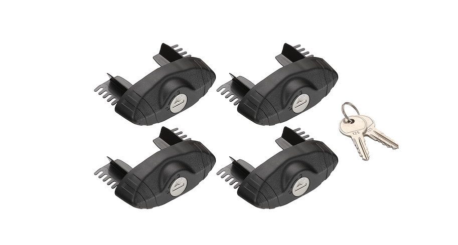Rhino Rack Abschliessbare Endkappen (4) für Vortex Träger