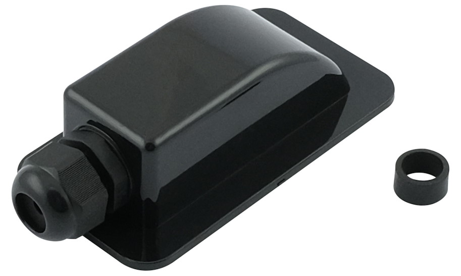 Dachdurchfuehrungstuelle, wasserdicht, schwarz, 130x45x40mm