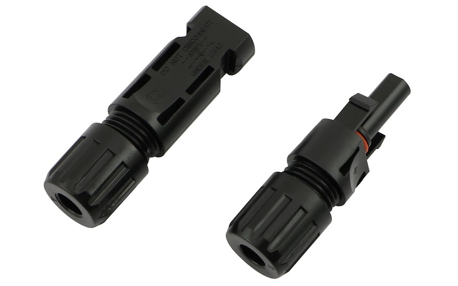 Solar-Stecker maennlich/weiblich, Typ MC4, 1 Paar