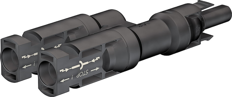 Solar-Stecker Verteiler Stecker, MC4, +/-/-
