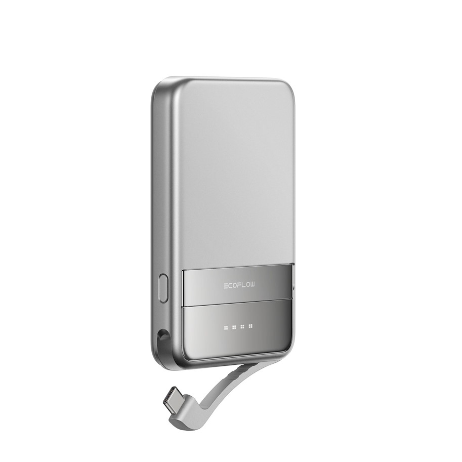EcoFlow Rapid, magnetische Powerbank, 5'000 mAh, grau