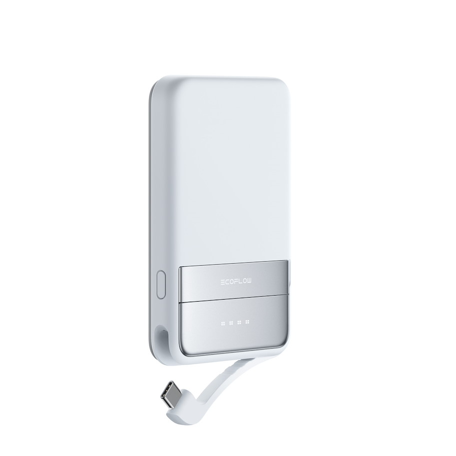 EcoFlow Rapid, magnetische Powerbank, 5'000 mAh, blau-weiss