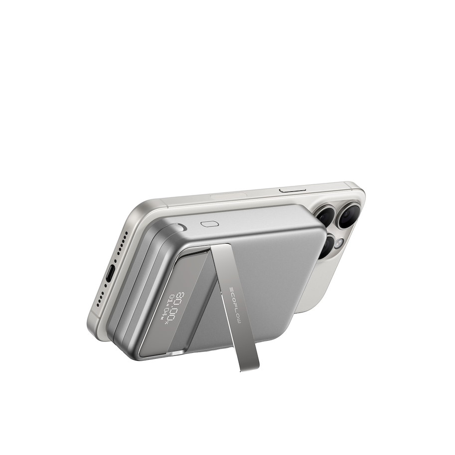 EcoFlow Rapid, magnetische Powerbank, 10'000 mAh, grau