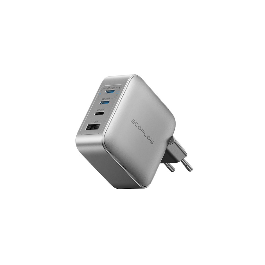 EcoFlow RAPID Pro 140 W GaN Ladegeraet, Kompaktes Multi-Port Ladegeraet