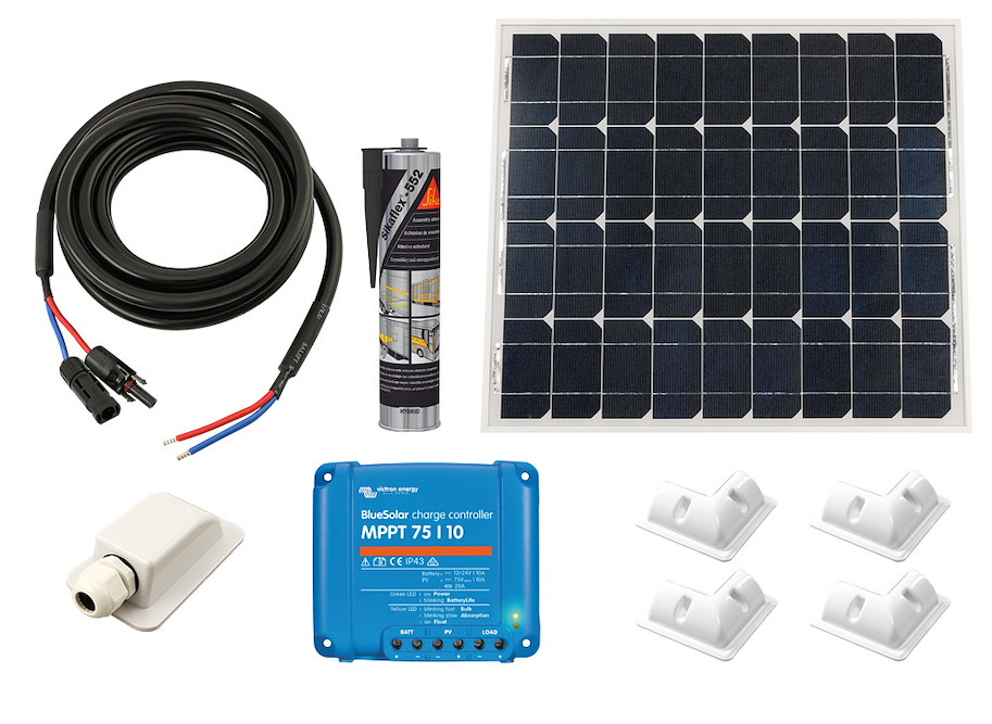 Solarenergie-Set 12 V (24 V) 55 W, mit Bluetooth