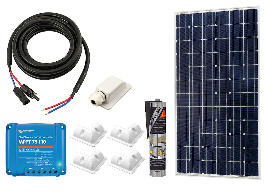 Solarenergie-Set 12 V (24 V) 130 W, mit Bluetooth