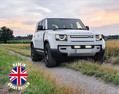 Lazer Lamps Kühlergrill-Kit Land Rover Defender (2020+) inkl. 2x Triple-R 750 - Beacon
