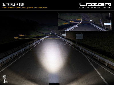Lazer Lamps Kühlergrill-Kit Ford Ranger Wildtrak (2023+) inkl. Triple-R 850