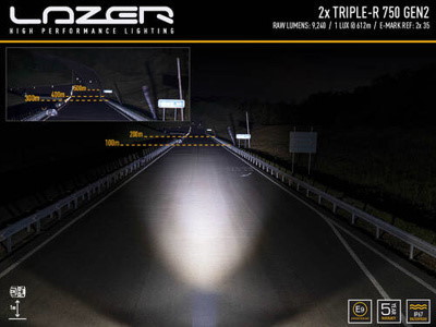 Lazer Lamps Kühlergrill-Kit Toyota Hilux GR Sport (2023+) inkl. 2x Triple-R 750 Standard