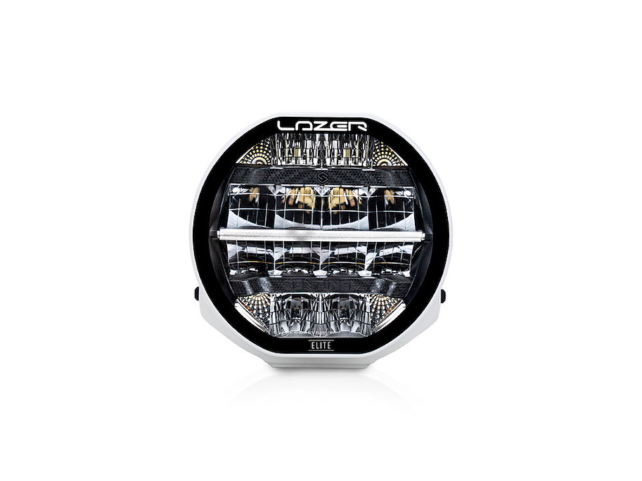 LAZER Sentinel Elite weiss, 7 Zoll LED Fernscheinwerfer mit Positionslicht gelb-weiss