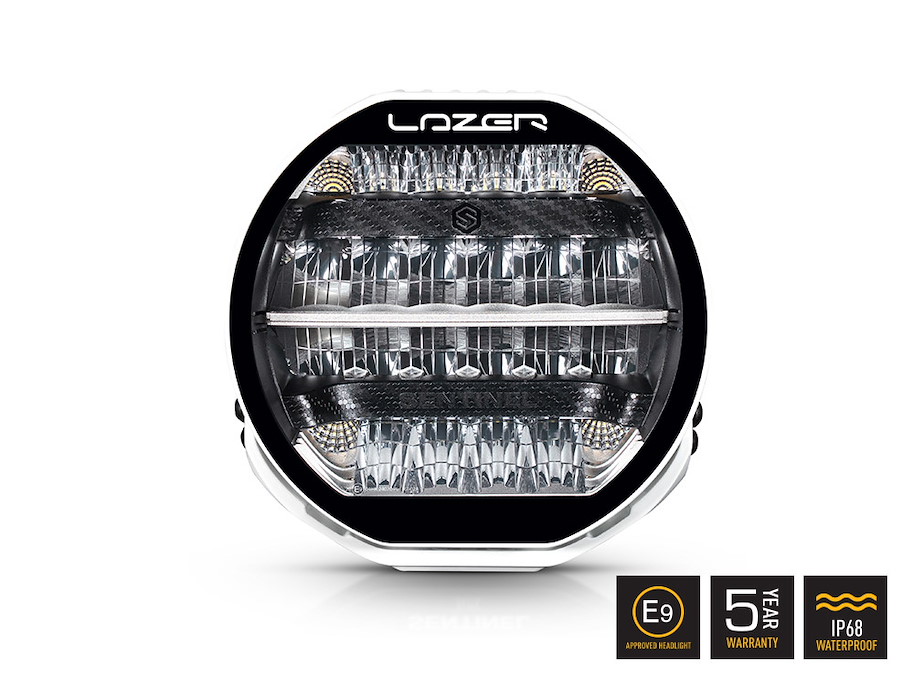 Lazer Sentinel Standard weiss, 9 Zoll LED Fernscheinwerfer