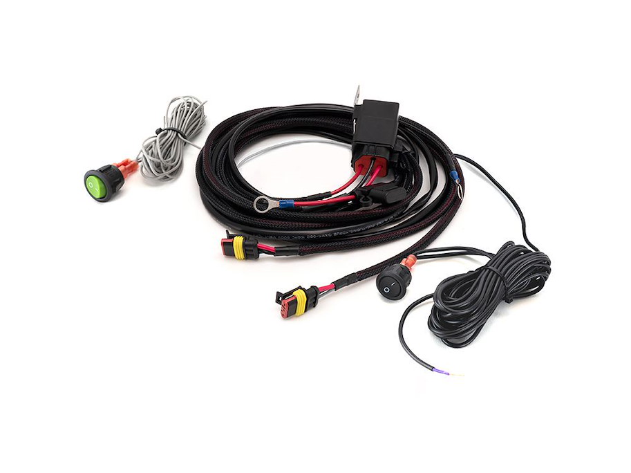 Lazer Kabelsatz mit Momentanschalter für zwei lampen (3-poligem, Superseal, 12V)