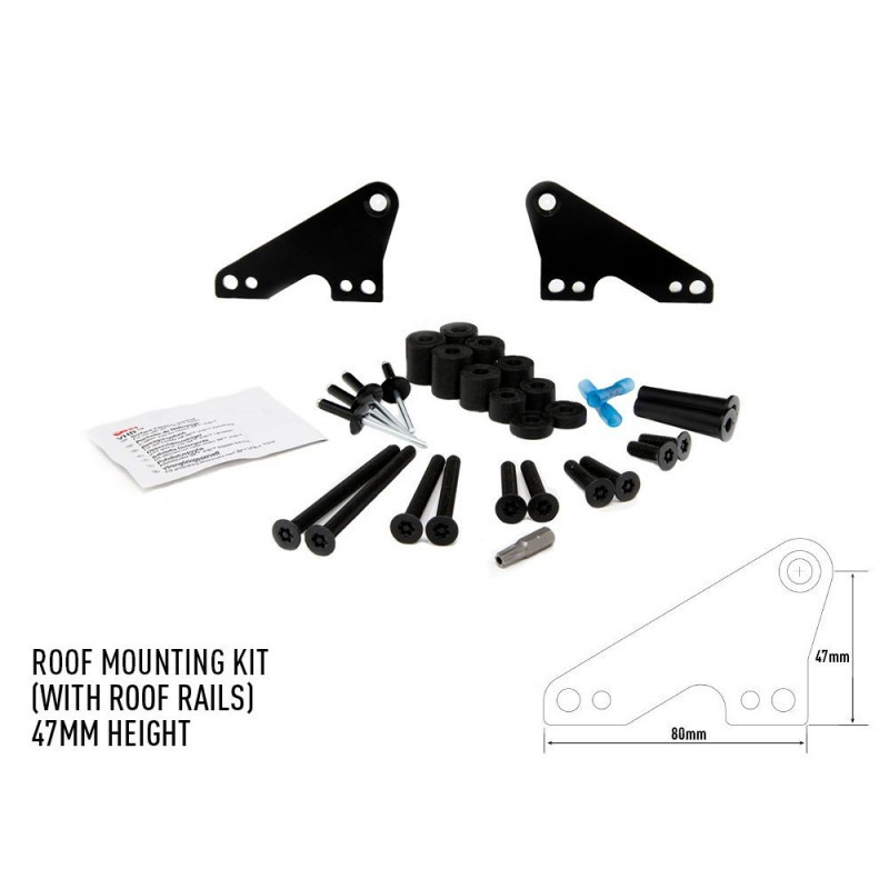 Lazer Roof Rail Mounting Kit 47 mm