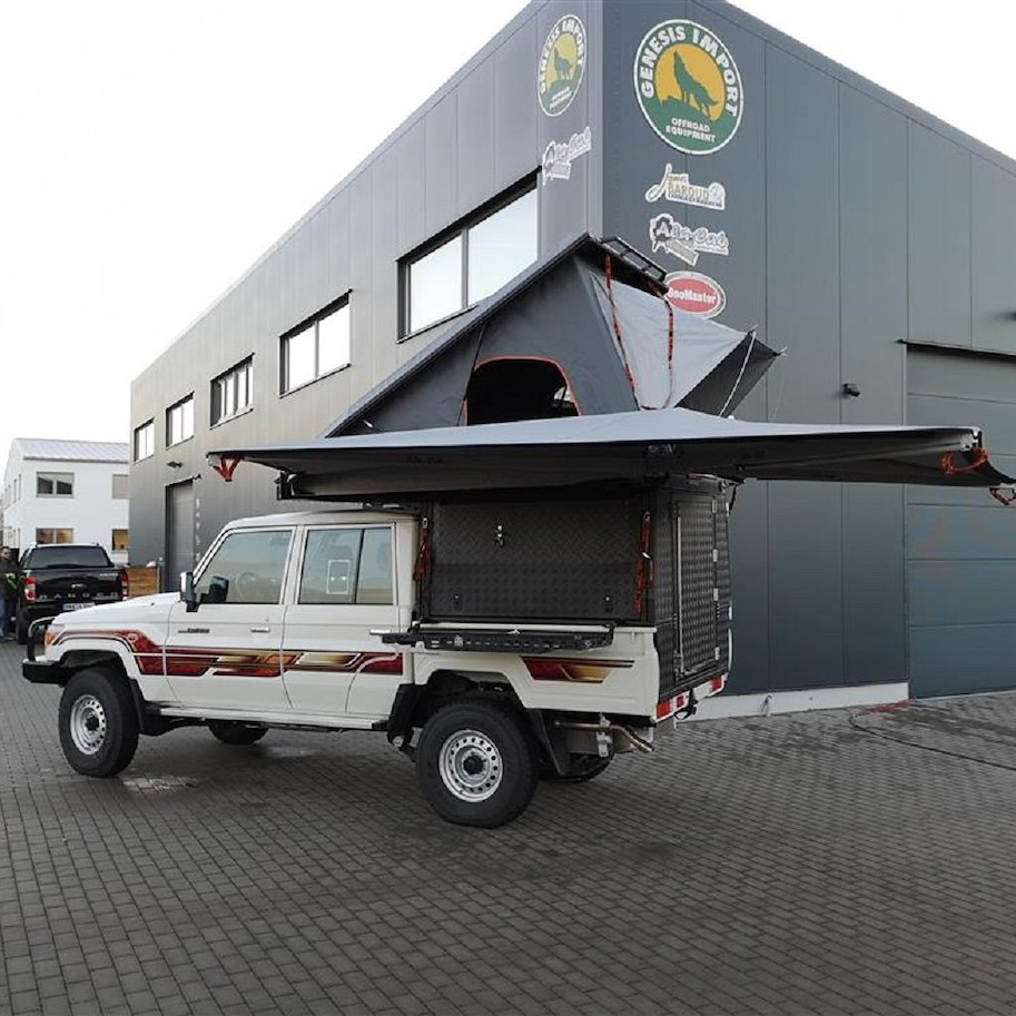 Alu-Cab Canopy Camper Toyota Land Cruiser 79 Doppelkabine, schwarz