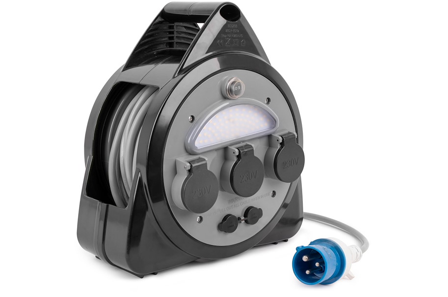 Brunner Onboard 15 CEE Kabeltrommel mit Lampe