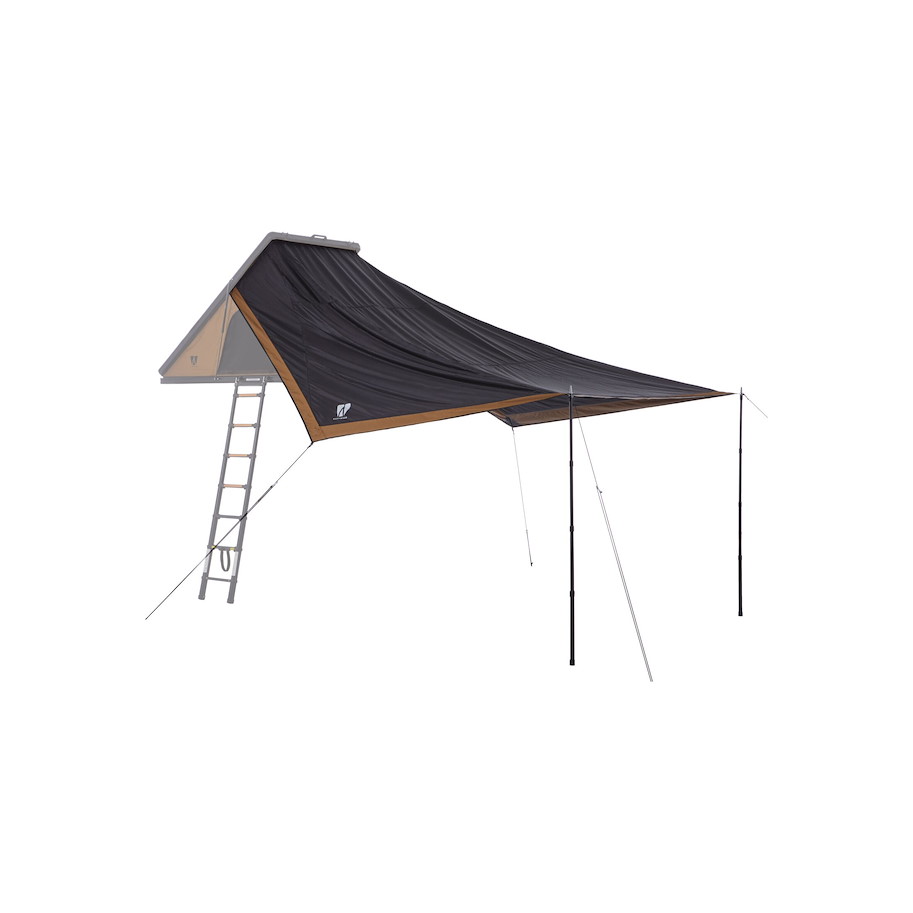 VICKYWOOD Sonnensegel CUMARU LIGHT 152 schwarz-goldbraun