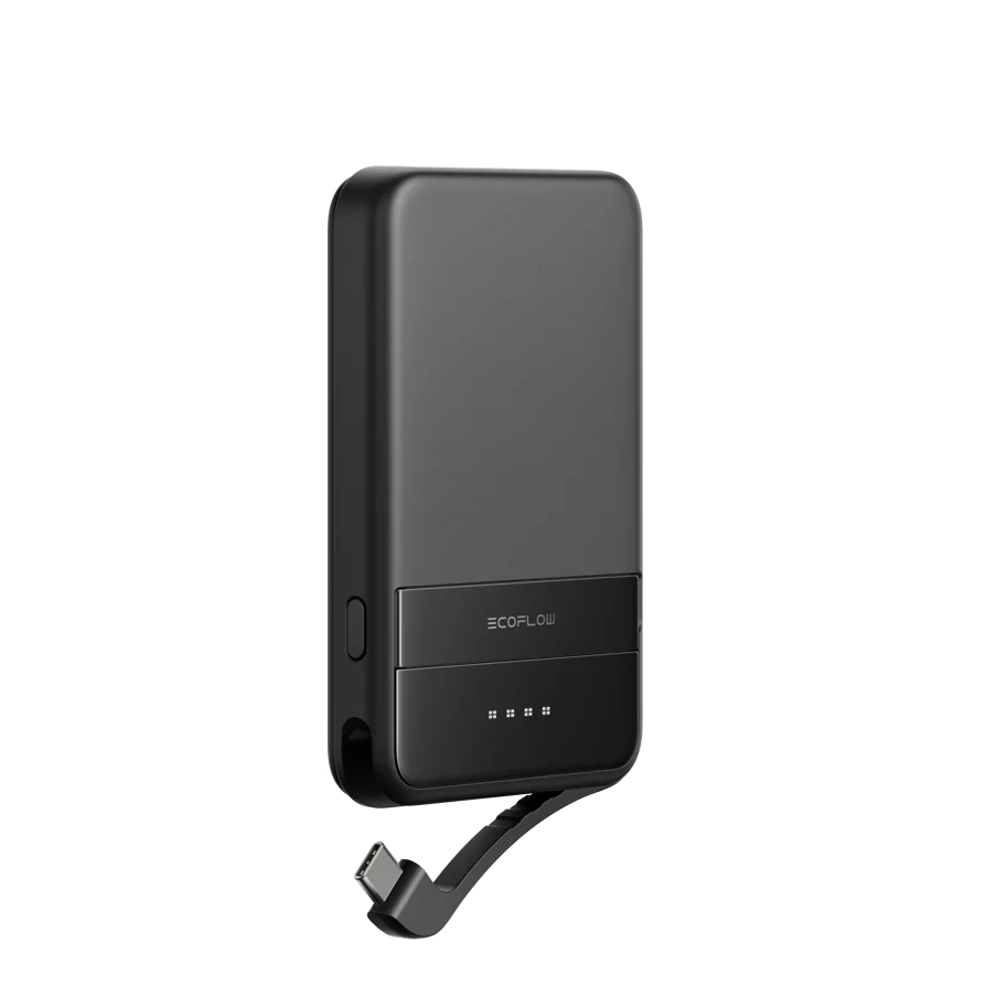 EcoFlow RAPID magnetische Powerbank 5000 mAh schwarz Qi2 MagSafe