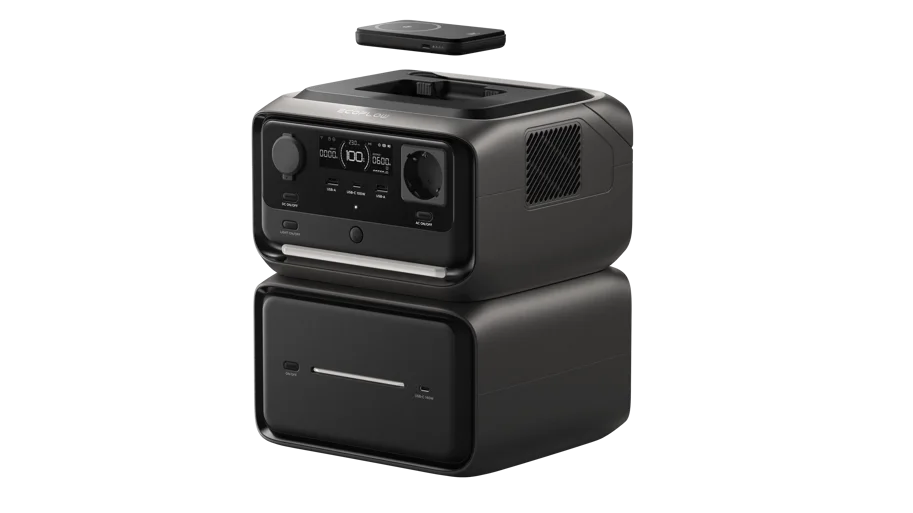 EcoFlow RIVER 3 Plus Max Wireless Powerstation 858 Wh mit RAPID 5k Powerbank EU-Version