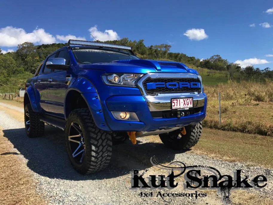 Kut Snake Kotflügelverbreiterung Ford Ranger PX1 und PX2 95 mm Smooth Finish (2015-2019)