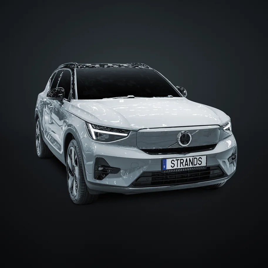 Strands NUUK E-LINE BLACK LED-Bar 20" Komplettkit mit Kennzeichenhalter für Volvo XC40/EX40 (ab 2017)