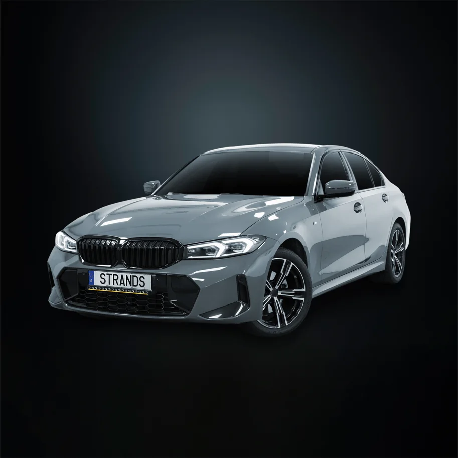 Strands NUUK D-LINE LED-Bar 20" Komplettkit mit Kennzeichenhalter für BMW 3 Series (ab 2026)