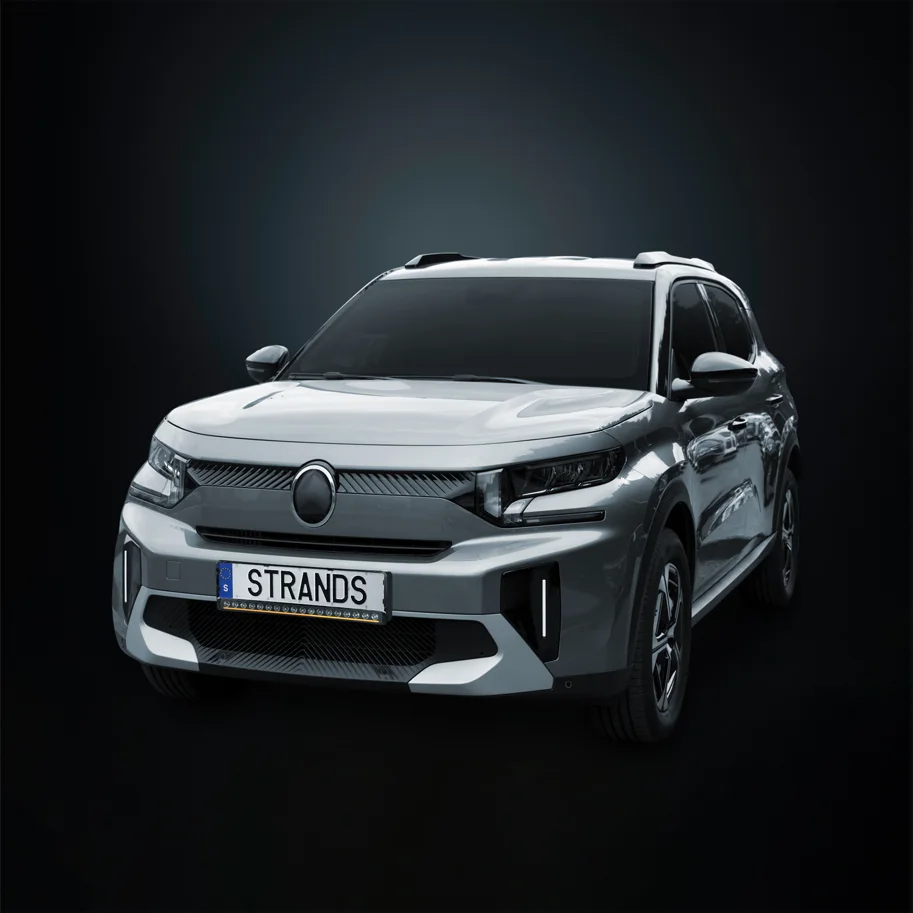 Strands NUUK D-LINE LED-Bar 20" Komplettkit mit Kennzeichenhalter für Citroën C3 Aircross (ab 2024)