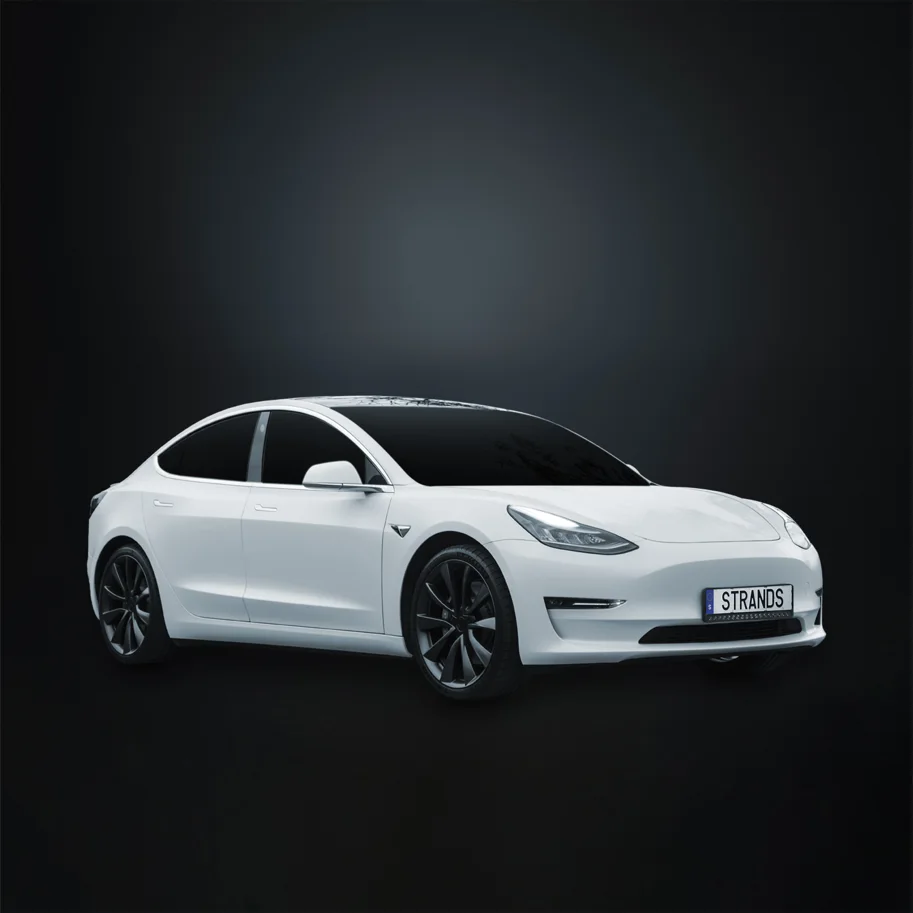 Strands NUUK E-LINE BLACK LED-Bar 20" Komplettkit mit Kennzeichenhalter für Tesla Model 3 (ab 2023)