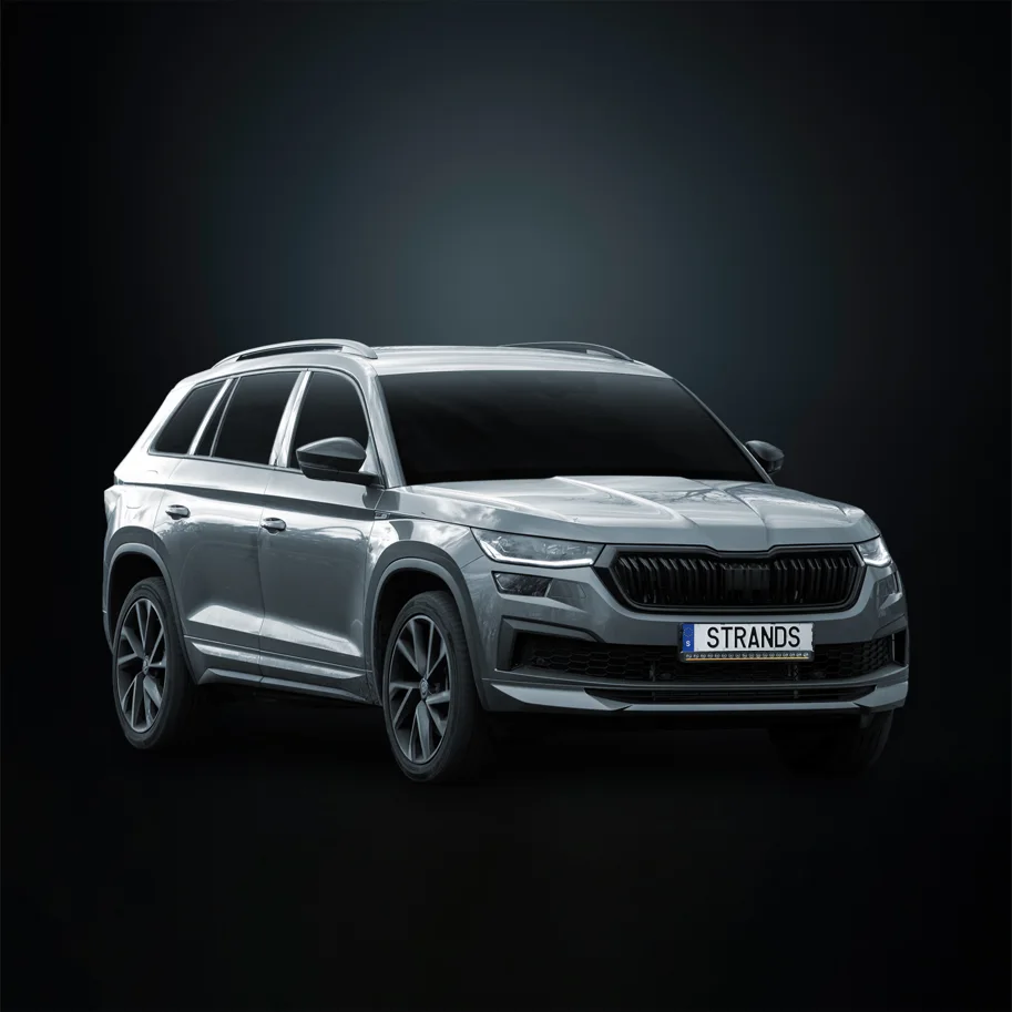 Strands NUUK D-LINE LED-Bar 20" Komplettkit mit Kennzeichenhalter für Skoda Kodiaq (ab 2024)