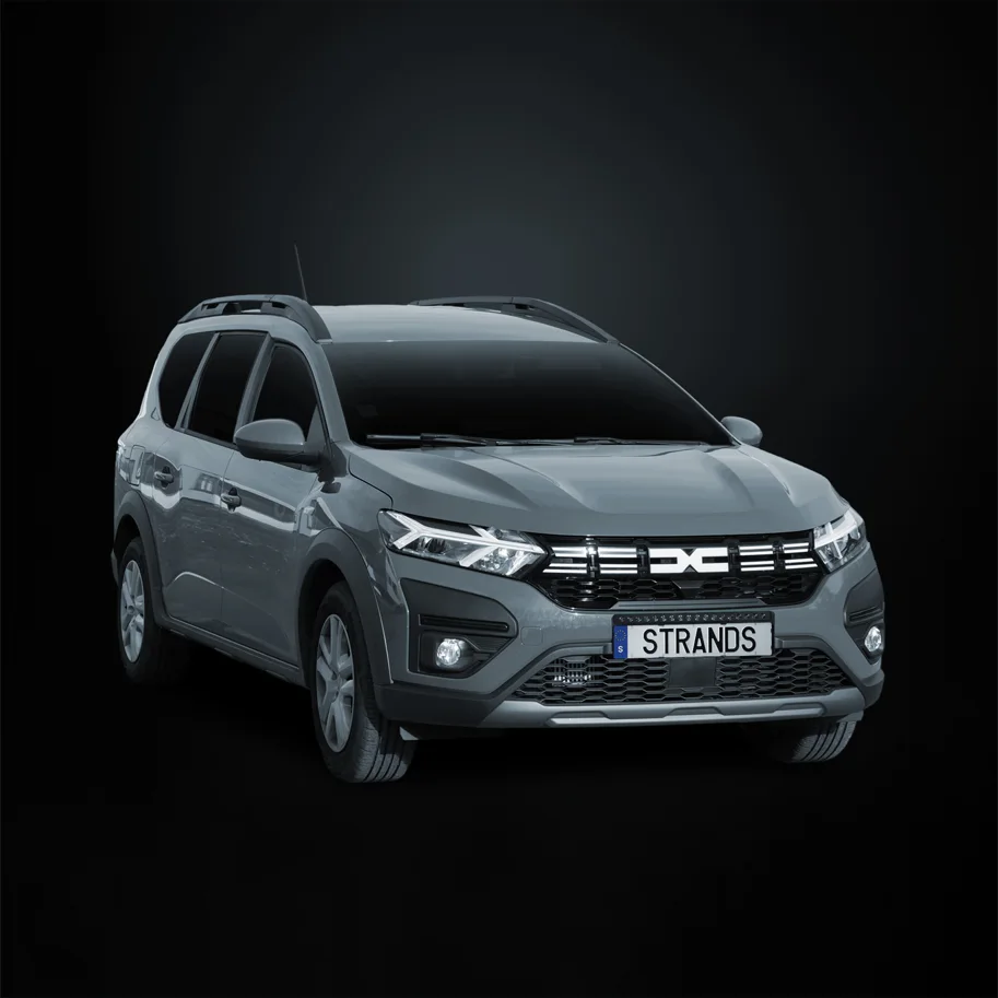 Strands NUUK E-LINE BLACK LED-Bar 20" Komplettkit mit Kennzeichenhalter für Dacia Jogger (ab 2025)