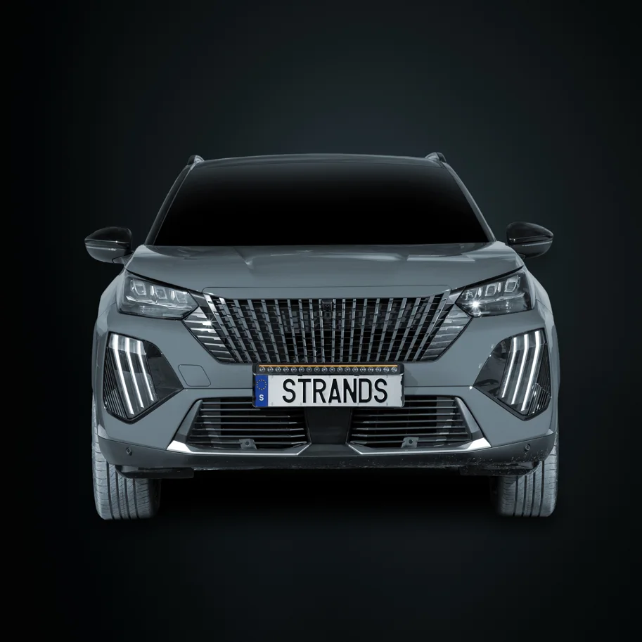 Strands NUUK D-LINE LED-Bar 20" Komplettkit mit Kennzeichenhalter für Peugeot 2008 (ab 2024)