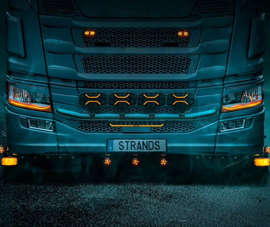 Strands Komplettkit 2 x Dark Knight Insane LED-Fernscheinwerfer